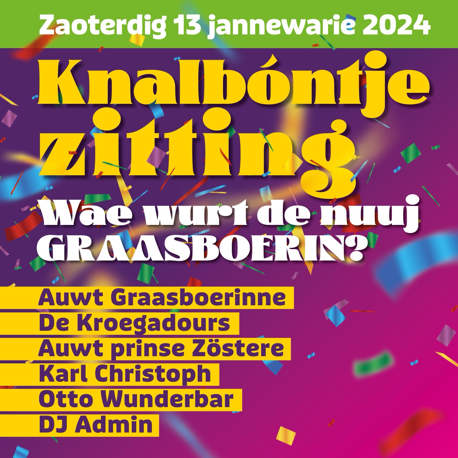 Sjtart kaartverkoup knalbóntje zitting 2024